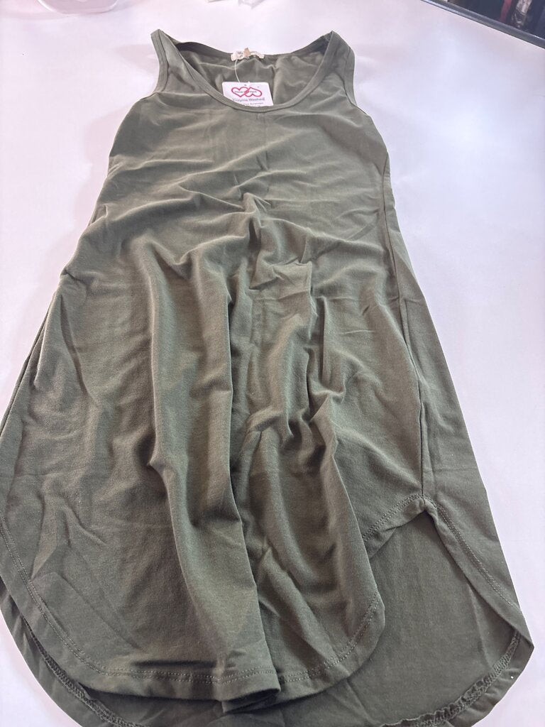 Heart & Hips Olive Green Tank Top