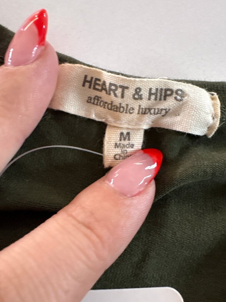 Heart & Hips Olive Green Tank Top