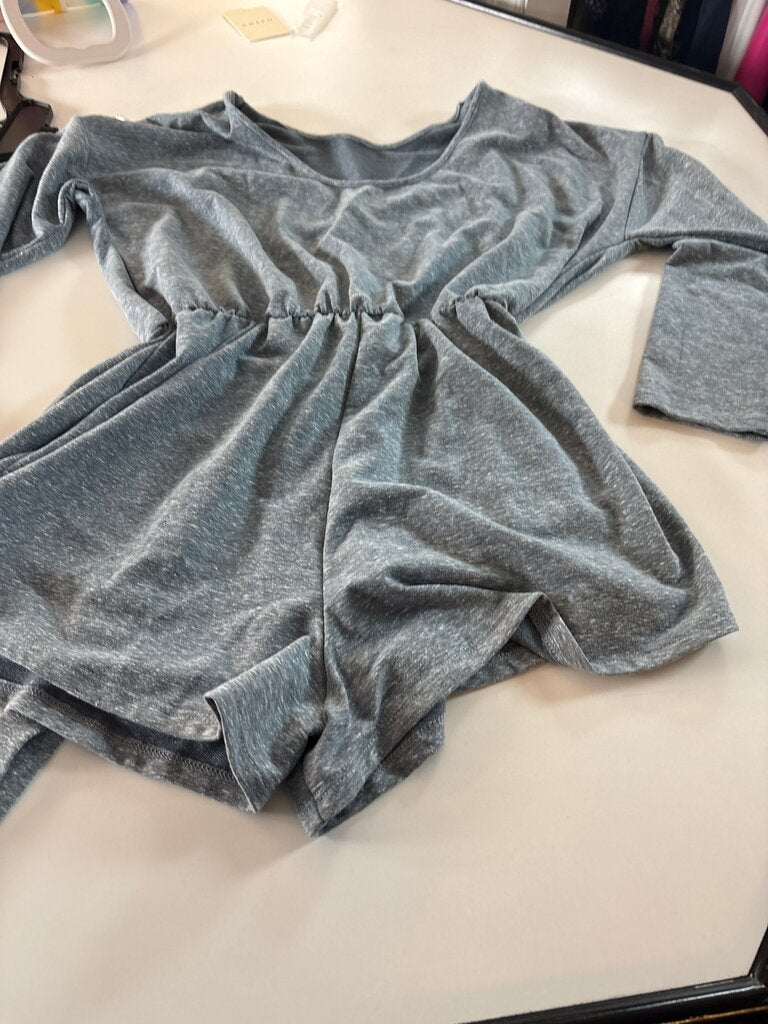 Gray Long Sleeve Top