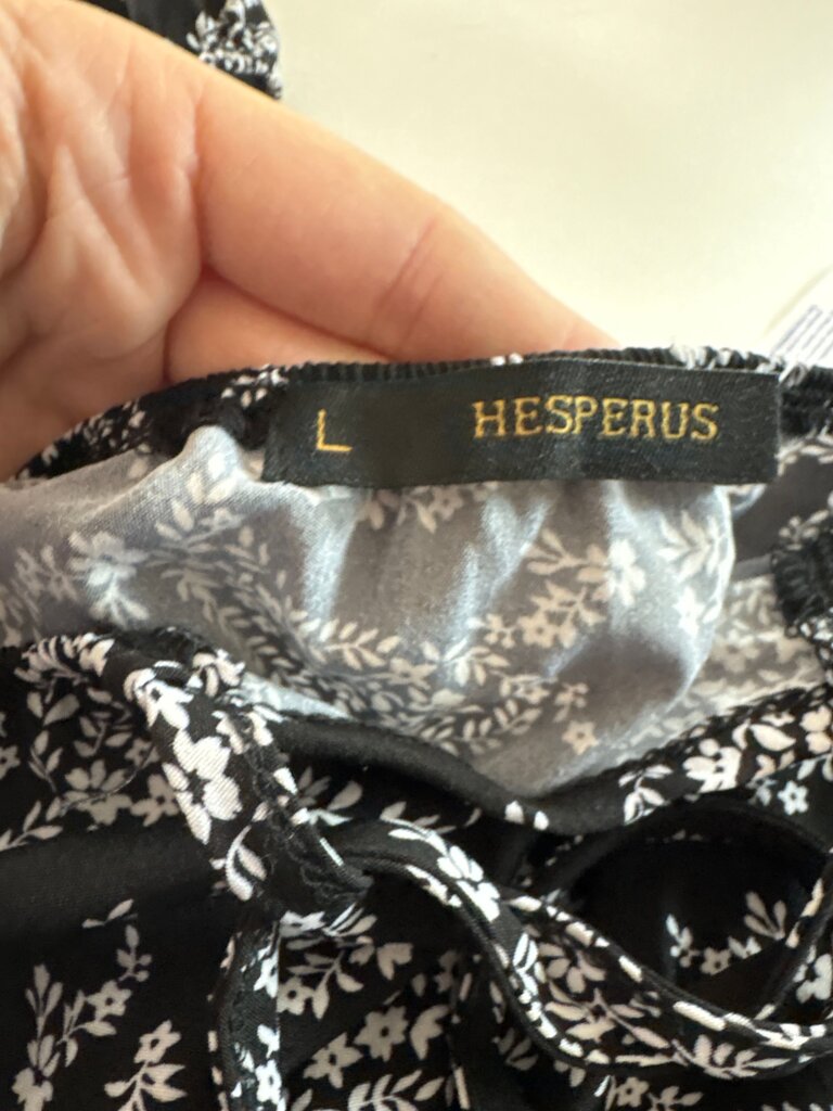Black Floral Dress by Hesperus