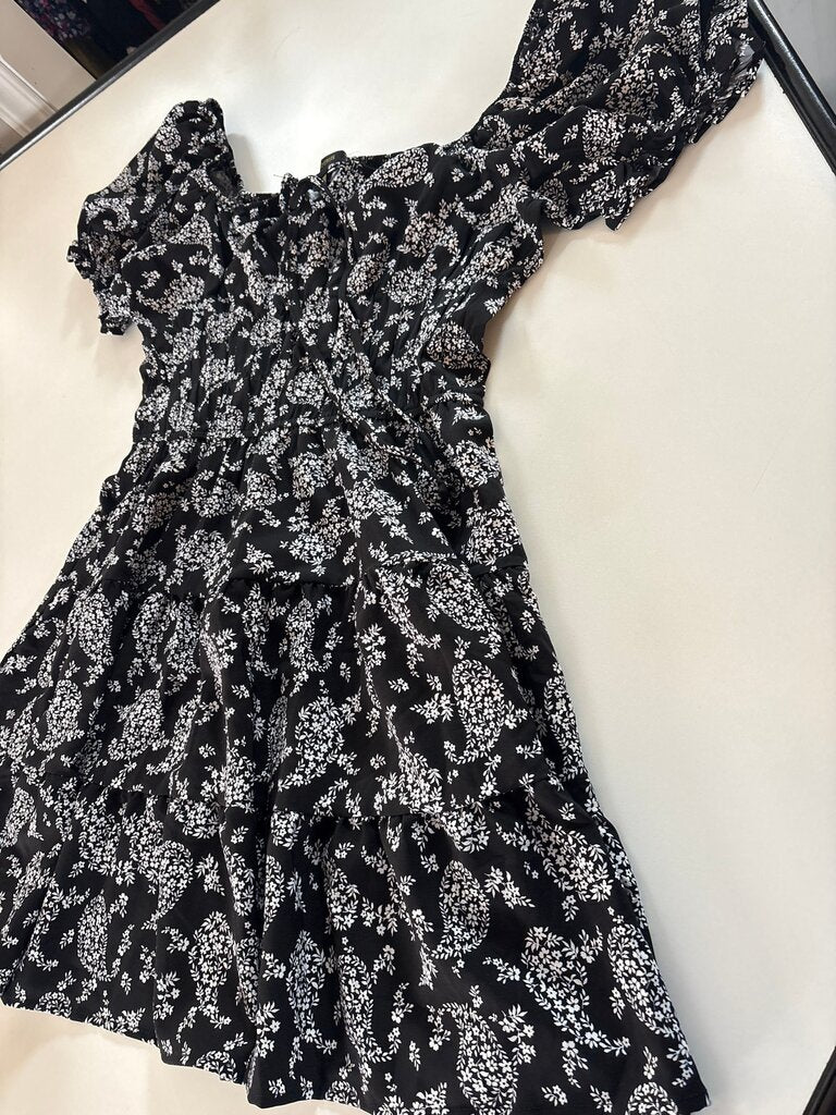Black Floral Dress by Hesperus