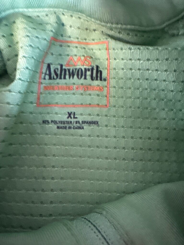 Ashworth Weather Systems Green Polo Shirt