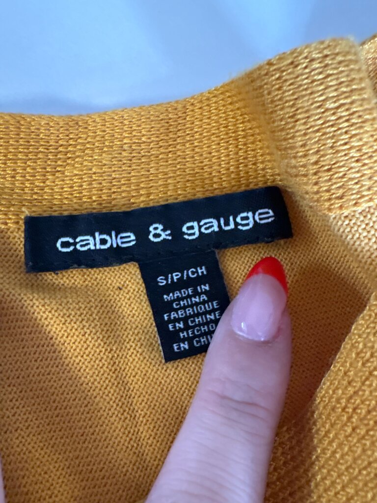 Cable & Gauge Yellow Sweater