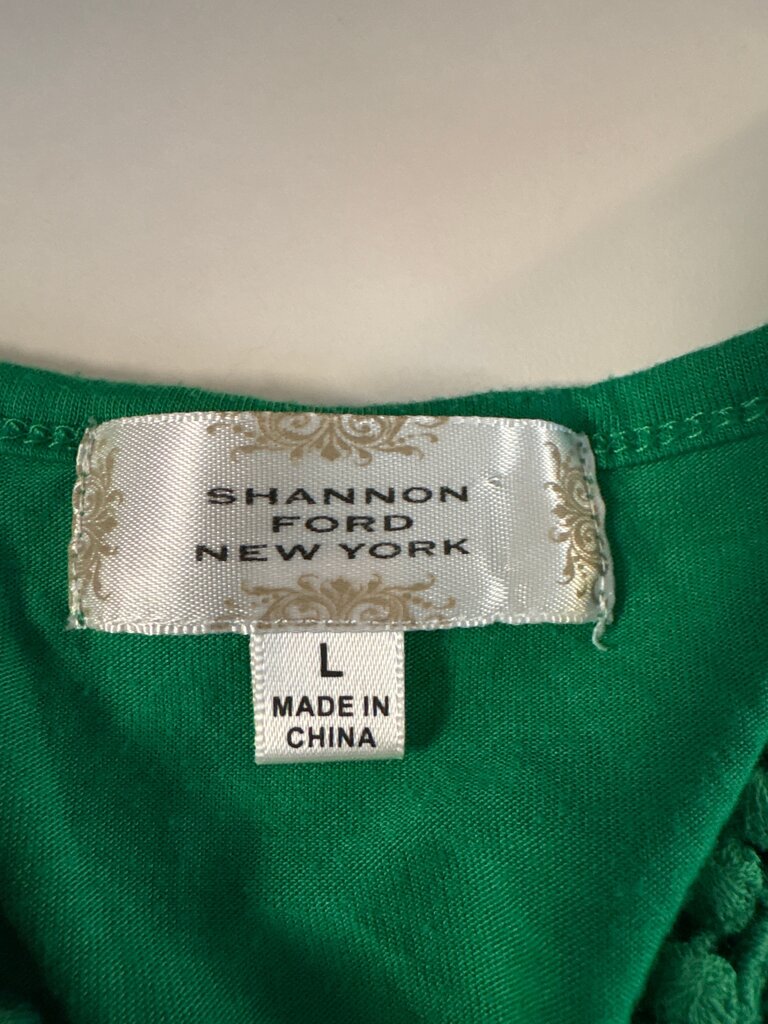 Shannon Ford Green Lace Top