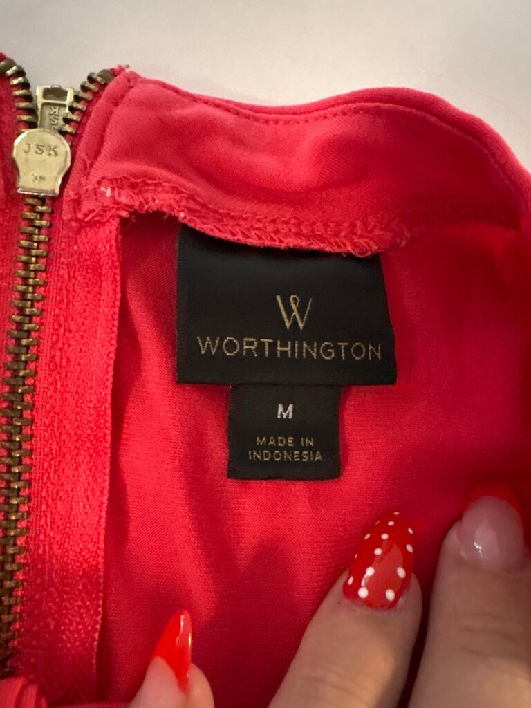 Worthington Red Cap Sleeve Top
