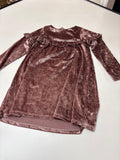 Girls Long Sleeve Velvet Dress