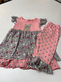 Girls' Pink Bunny Pajama Set