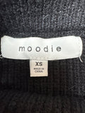 Moodie Black Ribbed Skirt