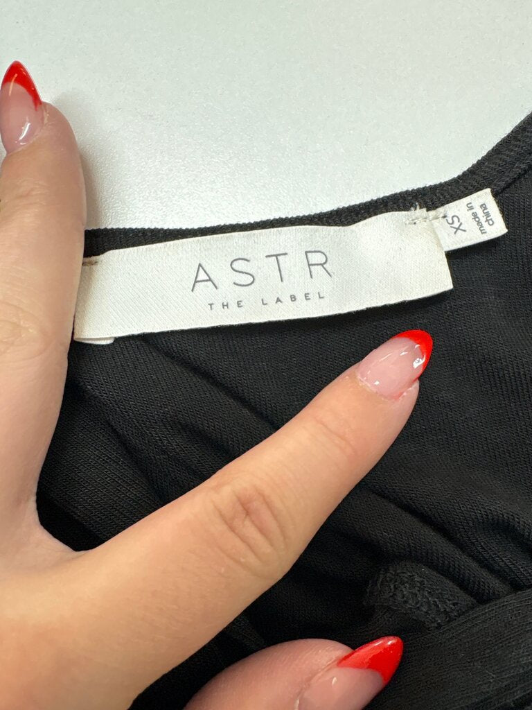 ASTR The Label Black Long Sleeve Bodysuit