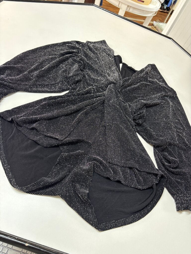 By Together Black Sparkly Romper