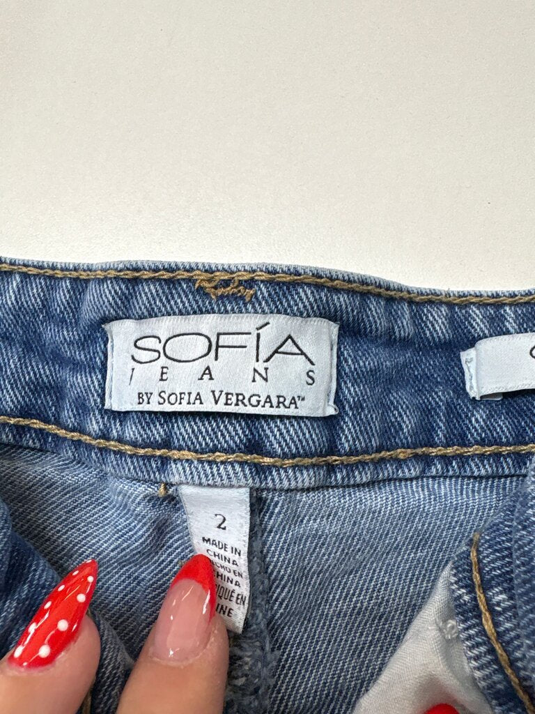 Sofia Jeans by Sofia Vergara Distressed Denim Shorts