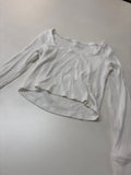 Aerie Ribbed Long Sleeve Crop Top