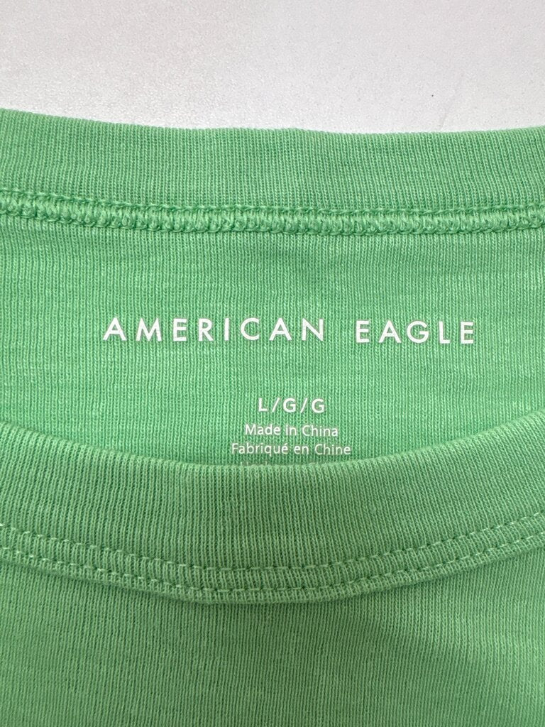 American Eagle Green Graphic Tee