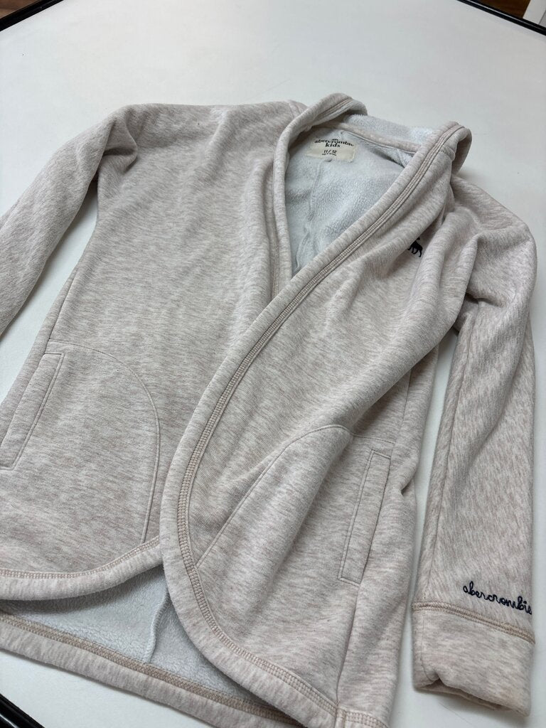 Abercrombie Kids Cream Zip-Up Hoodie