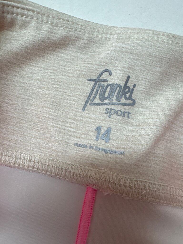 Franki Sport Girls' Pink and Beige Leggings