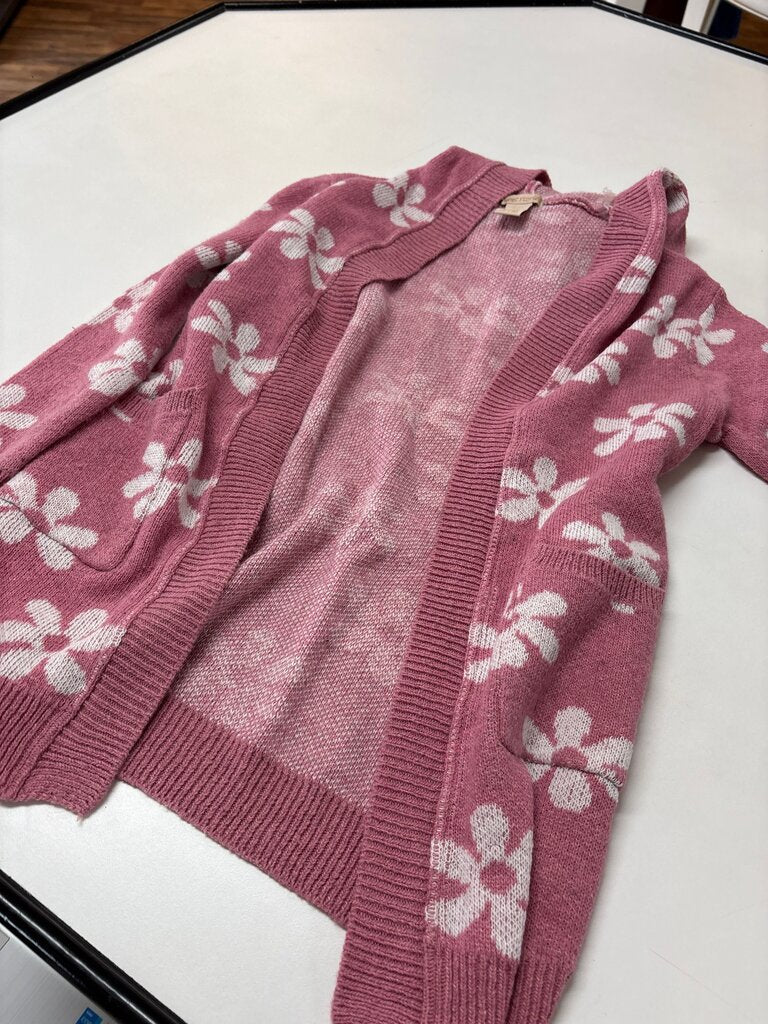 Sweet Stories Pink Floral Cardigan