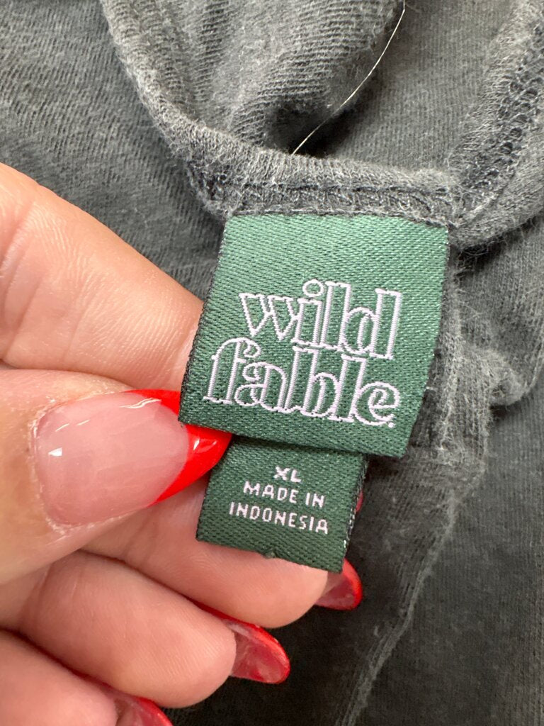 Wild Fable Women's Black Crop Top