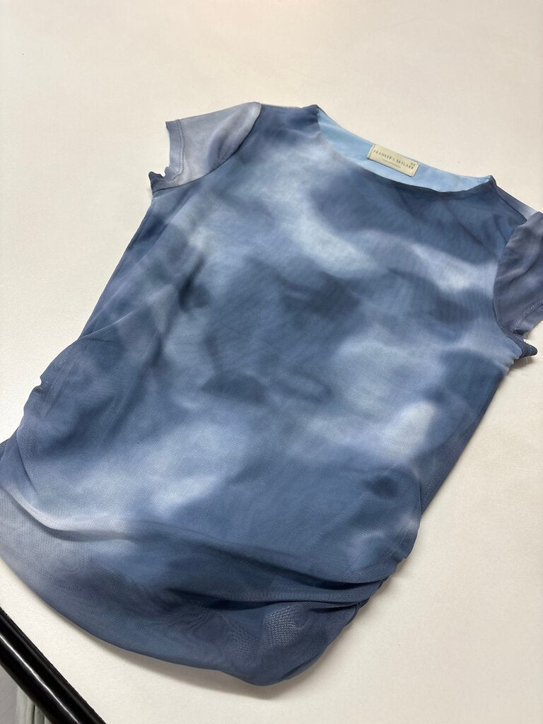 Frakee & Skylarr Blue Tie-Dye Top