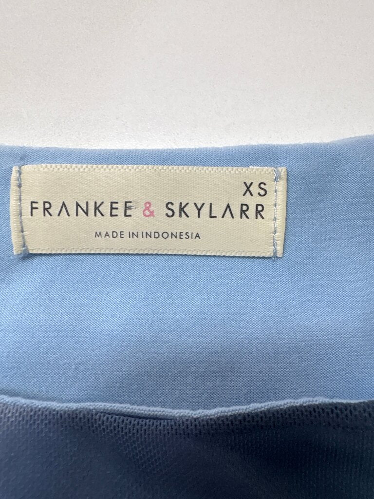 Frakee & Skylarr Blue Tie-Dye Top