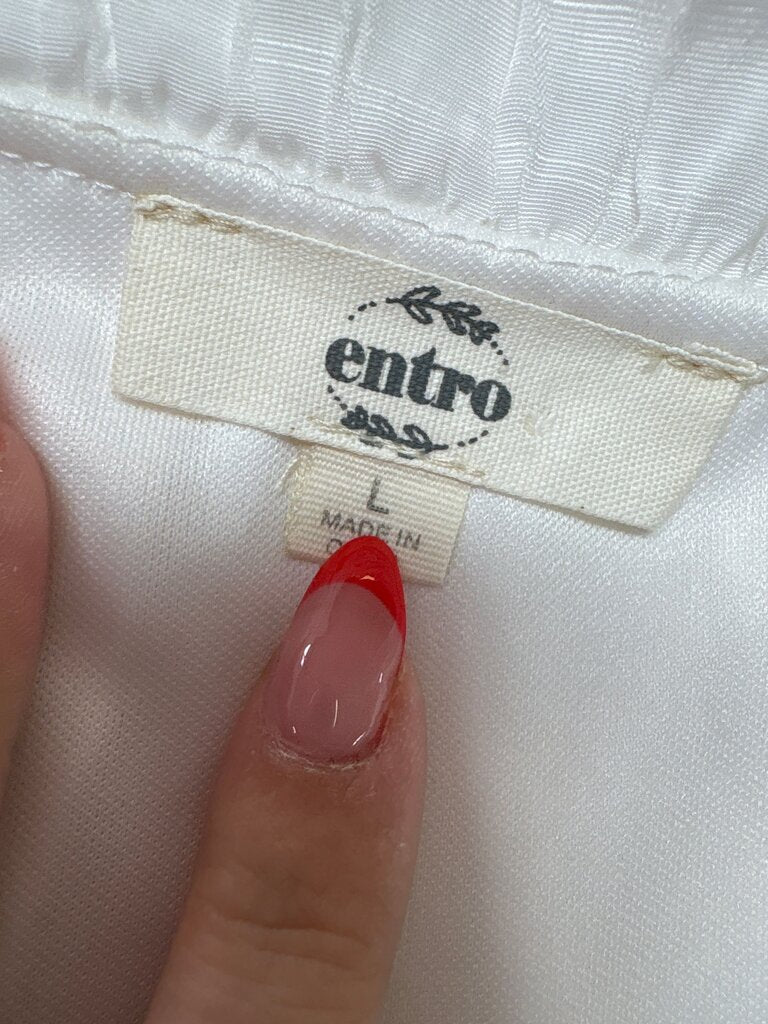 Entro Women's Lightweight White Dress