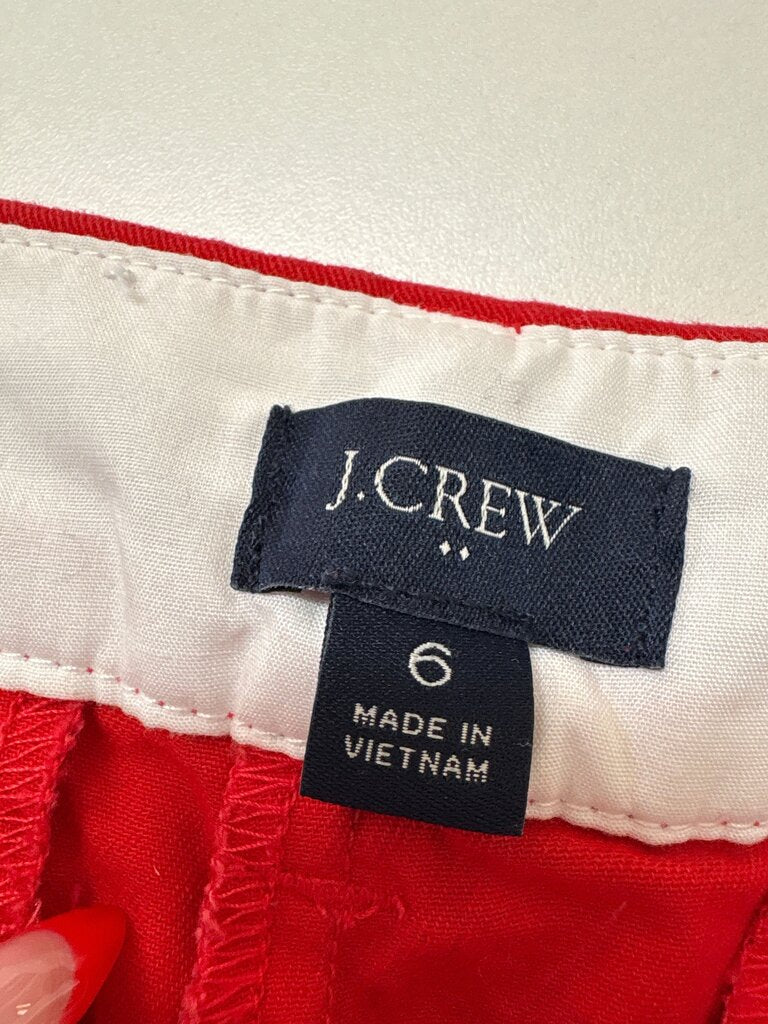 J.Crew Women's Red Shorts Size 6
