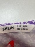 Purple Floral Print Dress
