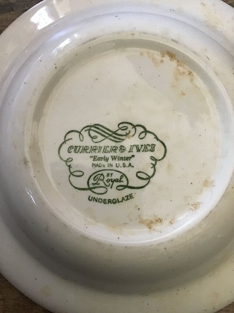 Currier & Ives Early Winter Bowl