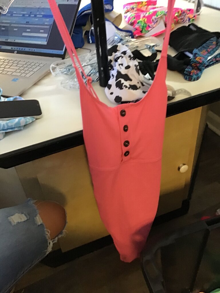 Summer Mae Pink Ribbed One-Piece Swimsuit