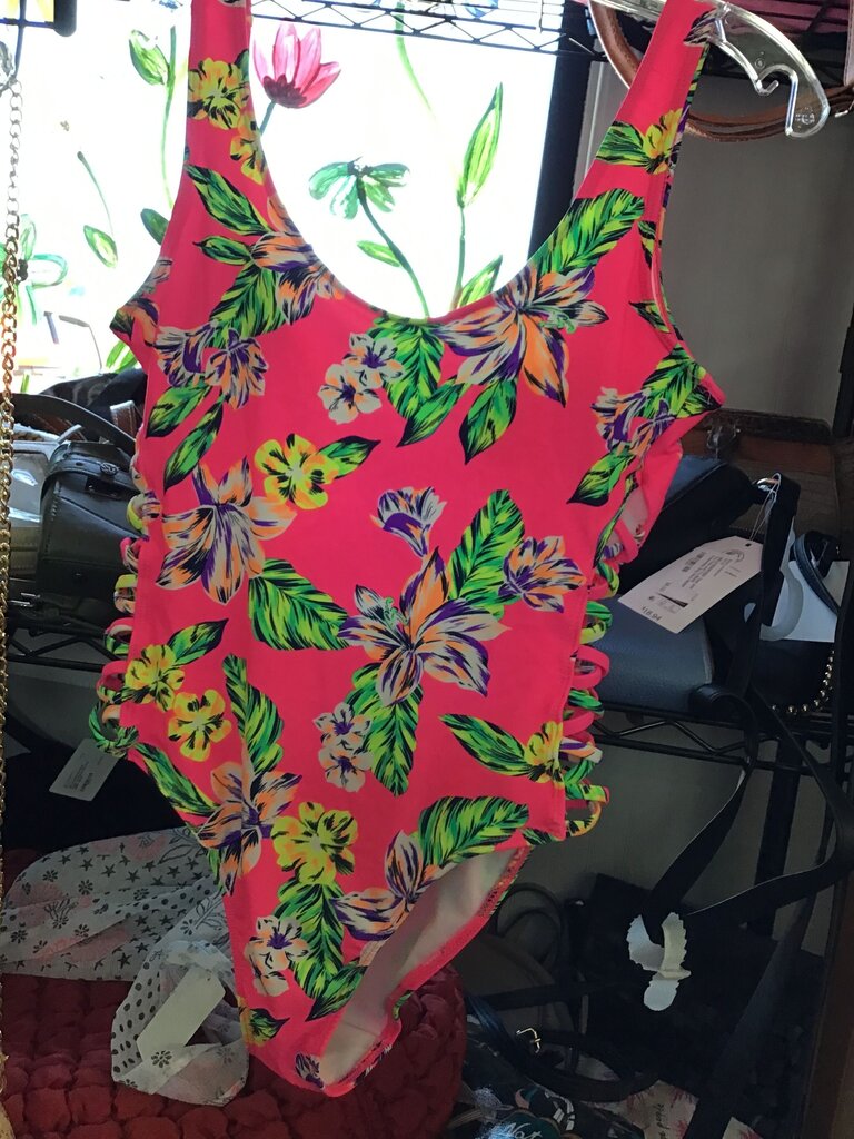Pink Floral One-Piece Swimsuit