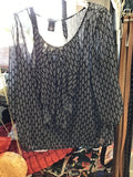 New Directions Women's Sheer Polka Dot Blouse