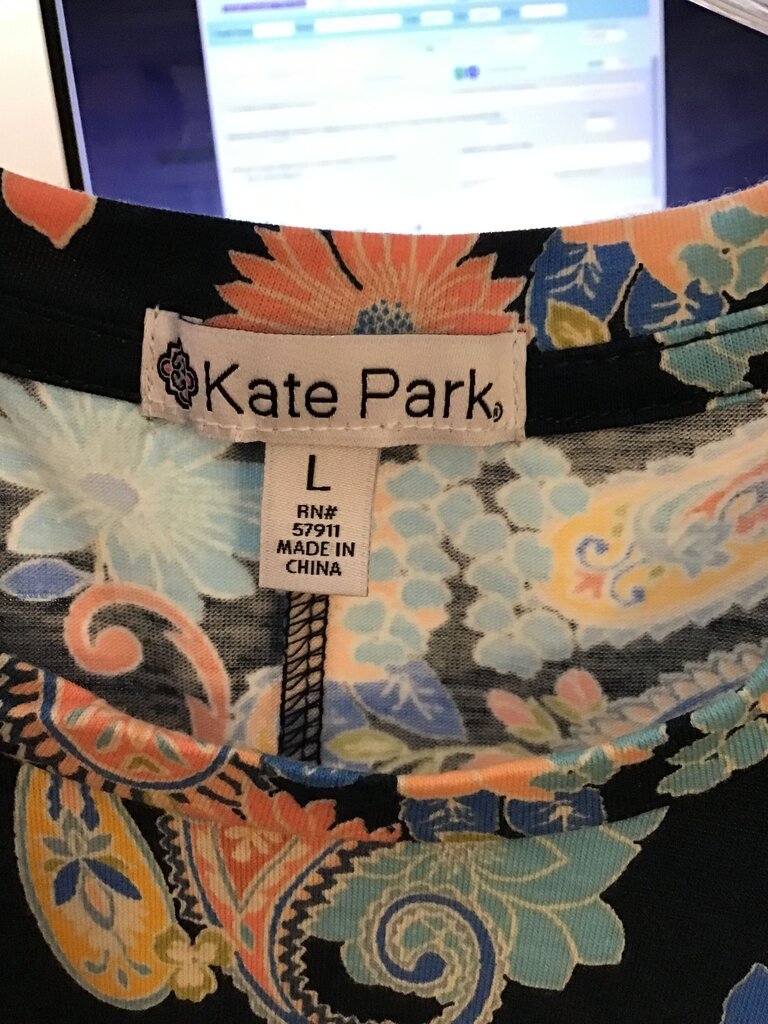 Kate Park Large Floral Print Dress