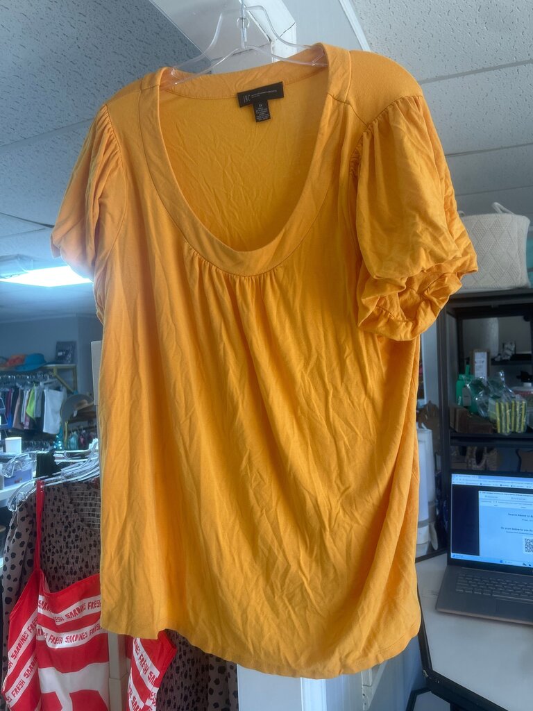 INC International Concepts Women's Yellow Top