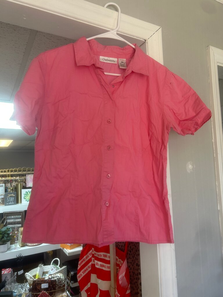 Chadwick's Women's Short Sleeve Pink Shirt