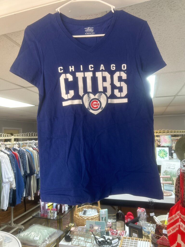 Chicago Cubs Women's V-Neck T-Shirt