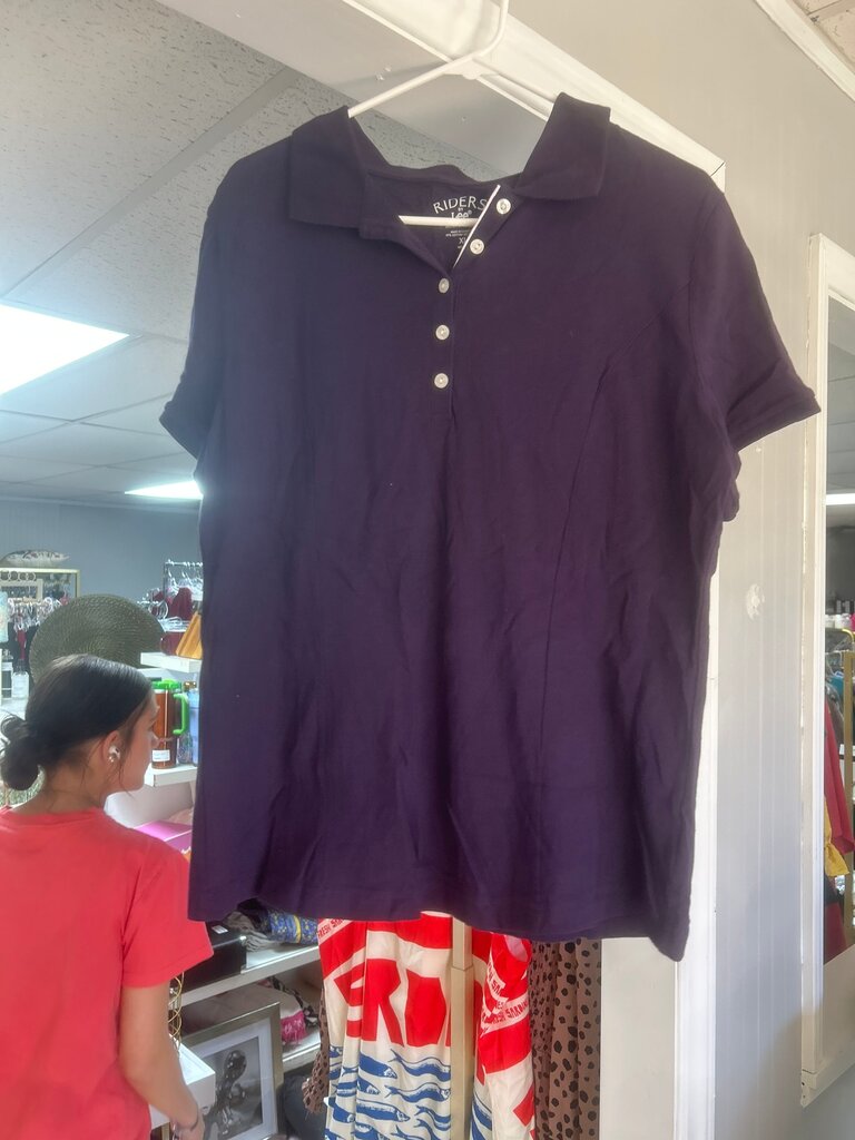 Riders by Lee Women's Purple Polo Shirt