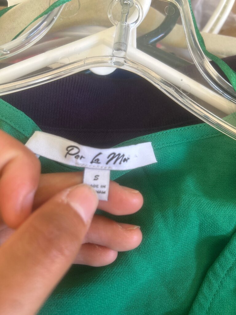 Green Wrap Top by Par la Mer