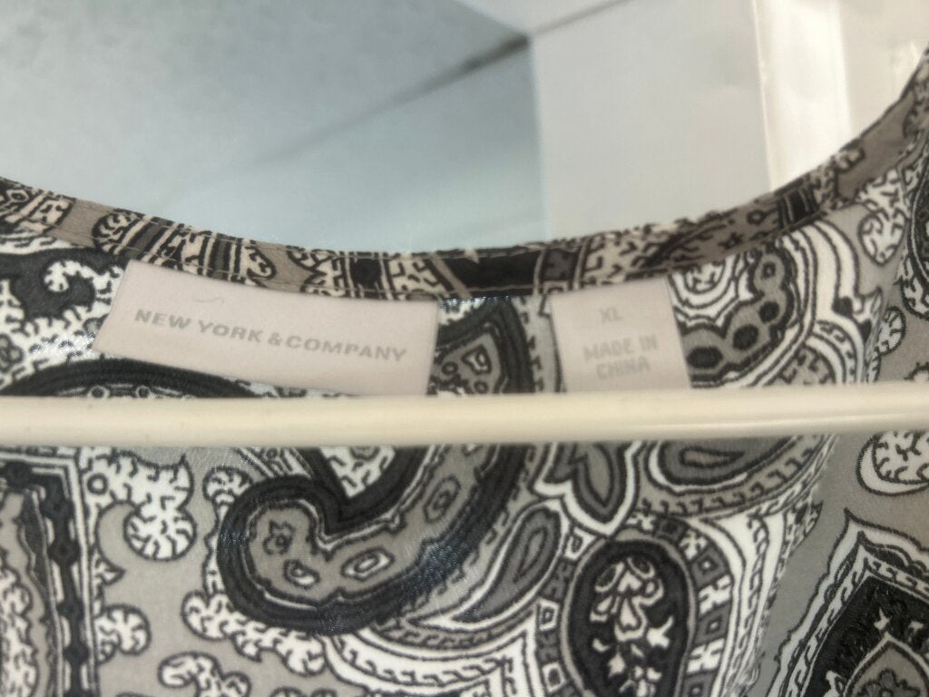 New York & Company Women's Paisley Top