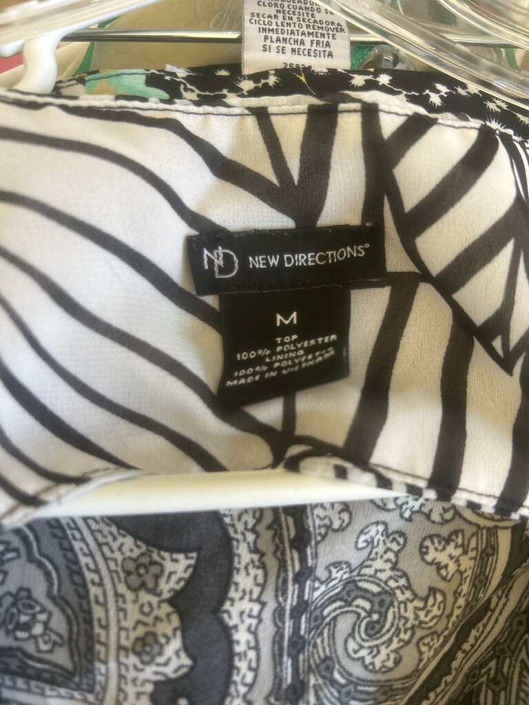 New Directions Women's Leaf Print Top