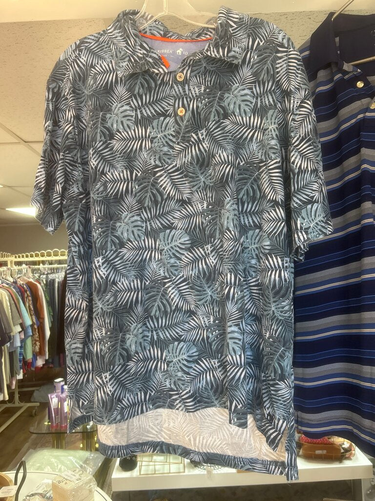 Caribbean Island Men's XL Short-Sleeve Shirt