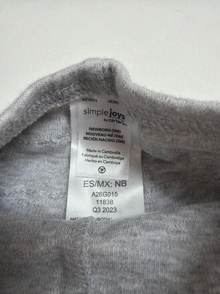 Simple Joys Newborn Gray Pants