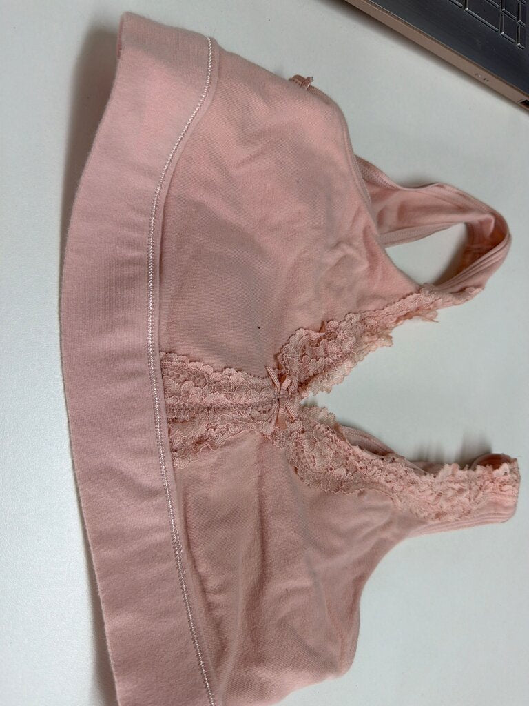 Fruit of the Loom Women's Pink Lace Bralette