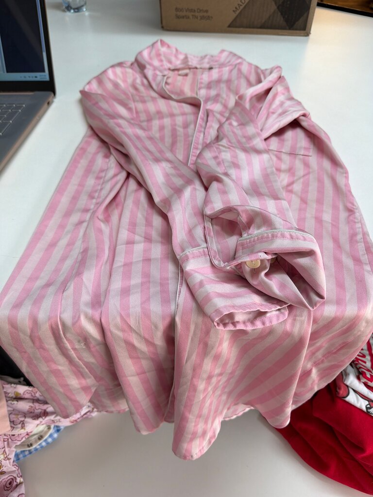 Victoria's Secret Pink Striped Pajama Top