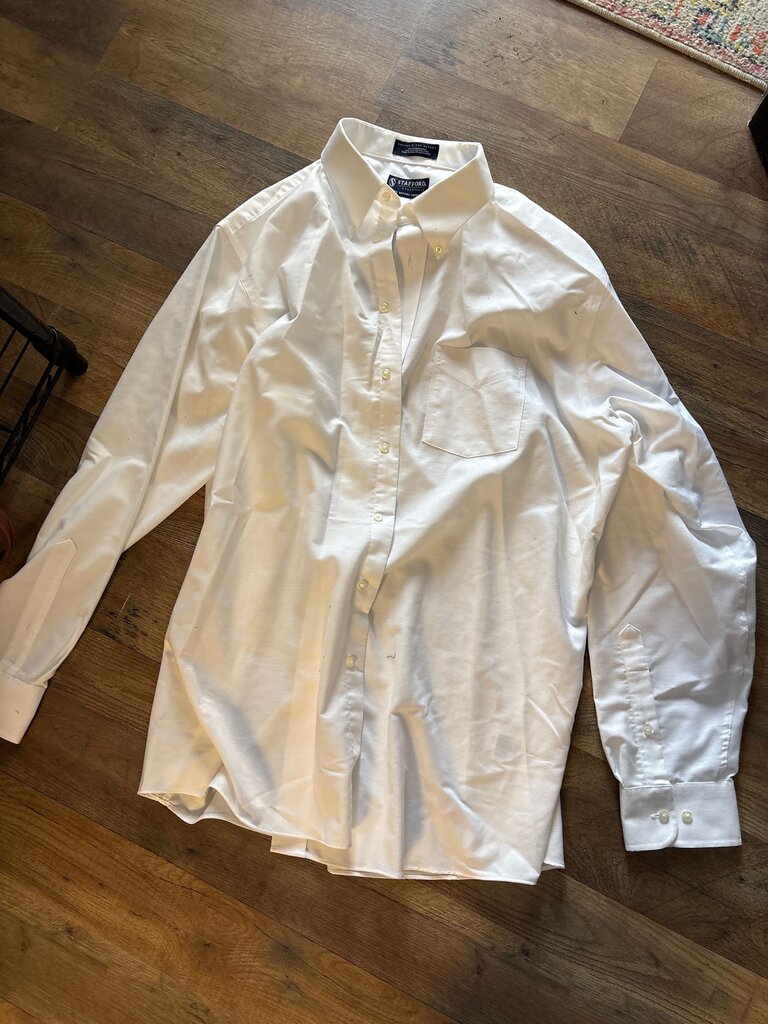 Stafford Essential White Oxford Shirt