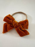 Velvet Bow Headband