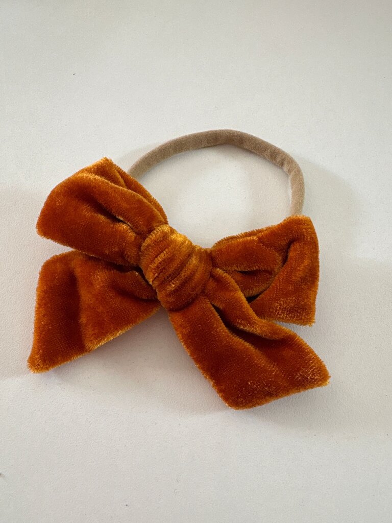 Velvet Bow Headband