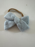 Blue Felt Bow Hairband