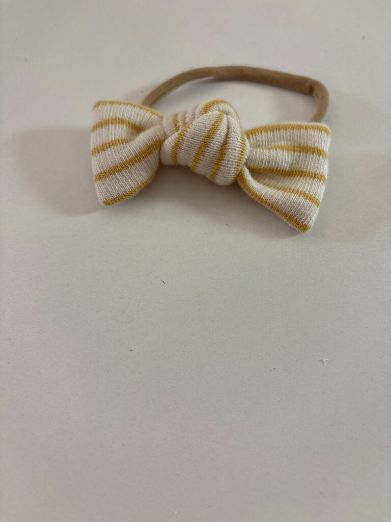 Striped Bow Hair Tie