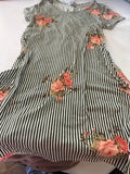 Striped Floral Dress