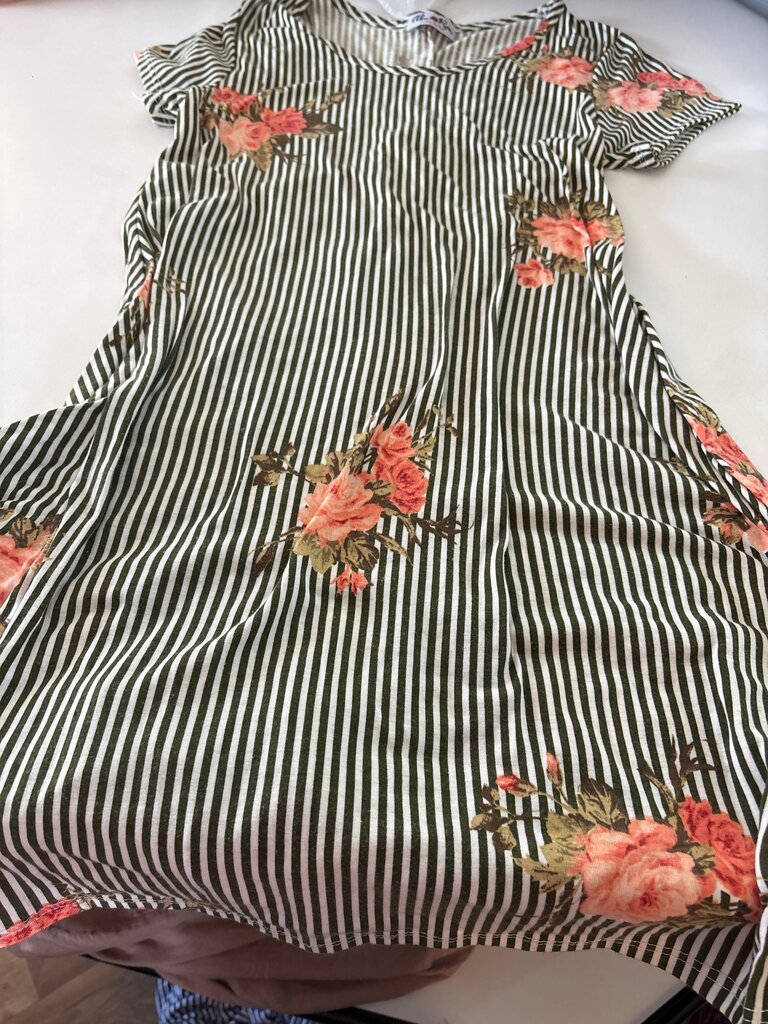 Striped Floral Dress