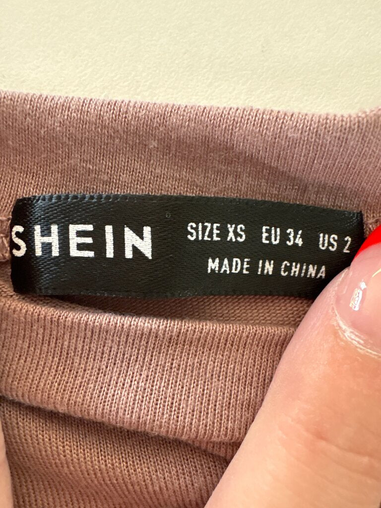 SHEIN Pink Graphic T-Shirt